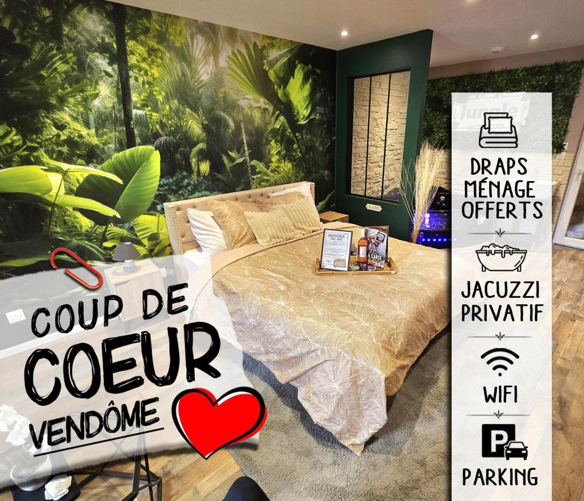 Appartement Chambre Cosy - Jacuzzi - Little Room Vendôme Exteriér fotografie